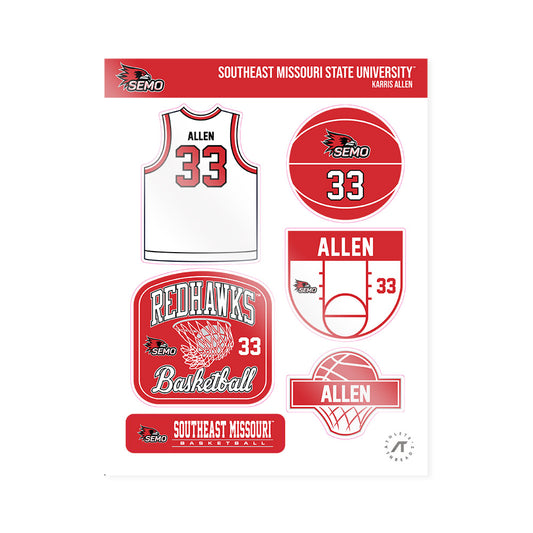 SEMO - NCAA Women's Basketball : Karris Allen - Sticker Sheet-0