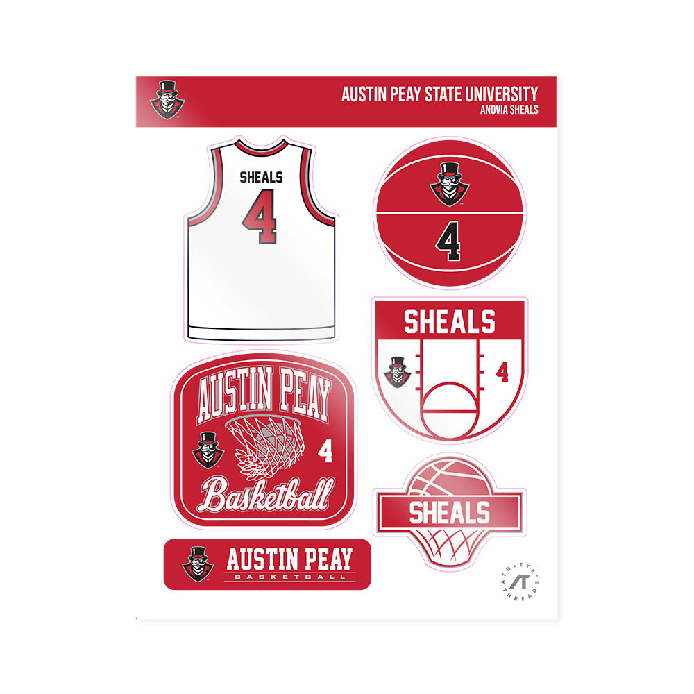 APSU - NCAA Women's Basketball : Anovia Sheals - Sticker Sheet-0