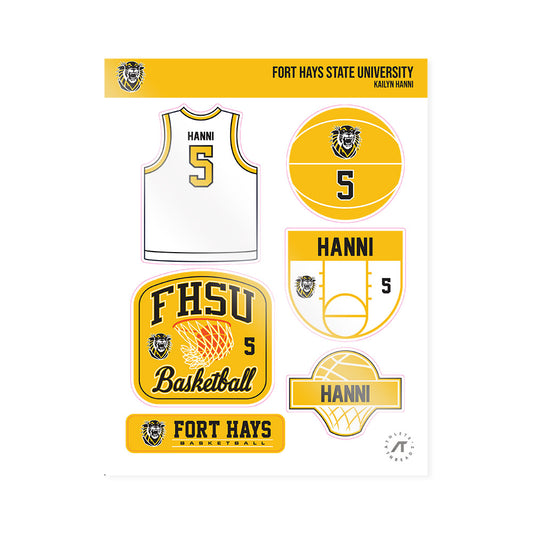 FHSU - NCAA Women's Basketball : Kailyn Hanni - Sticker Sheet-0