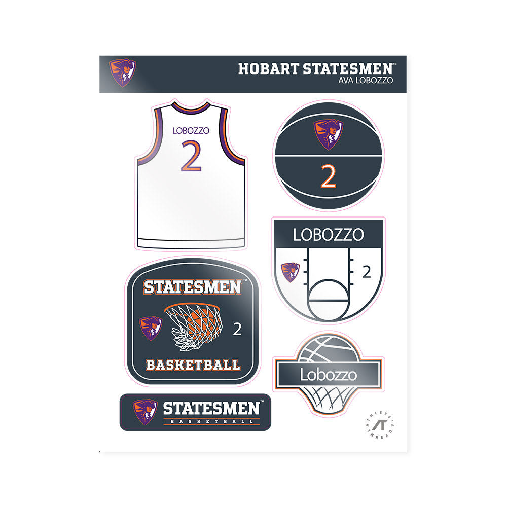 HWS - NCAA Women's Basketball : Ava Lobozzo - Sticker Sheet-0
