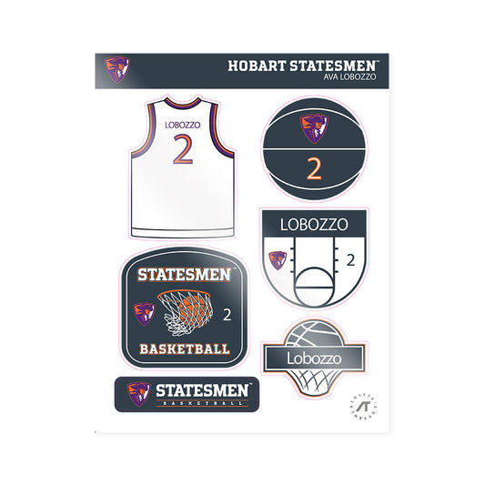 HWS - NCAA Women's Basketball : Ava Lobozzo - Sticker Sheet-0