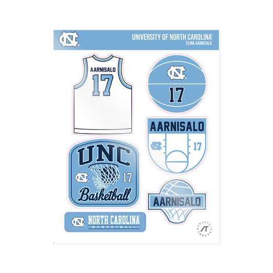 UNC - NCAA Women's Basketball : Elina Aarnisalo - Sticker Sheet-0