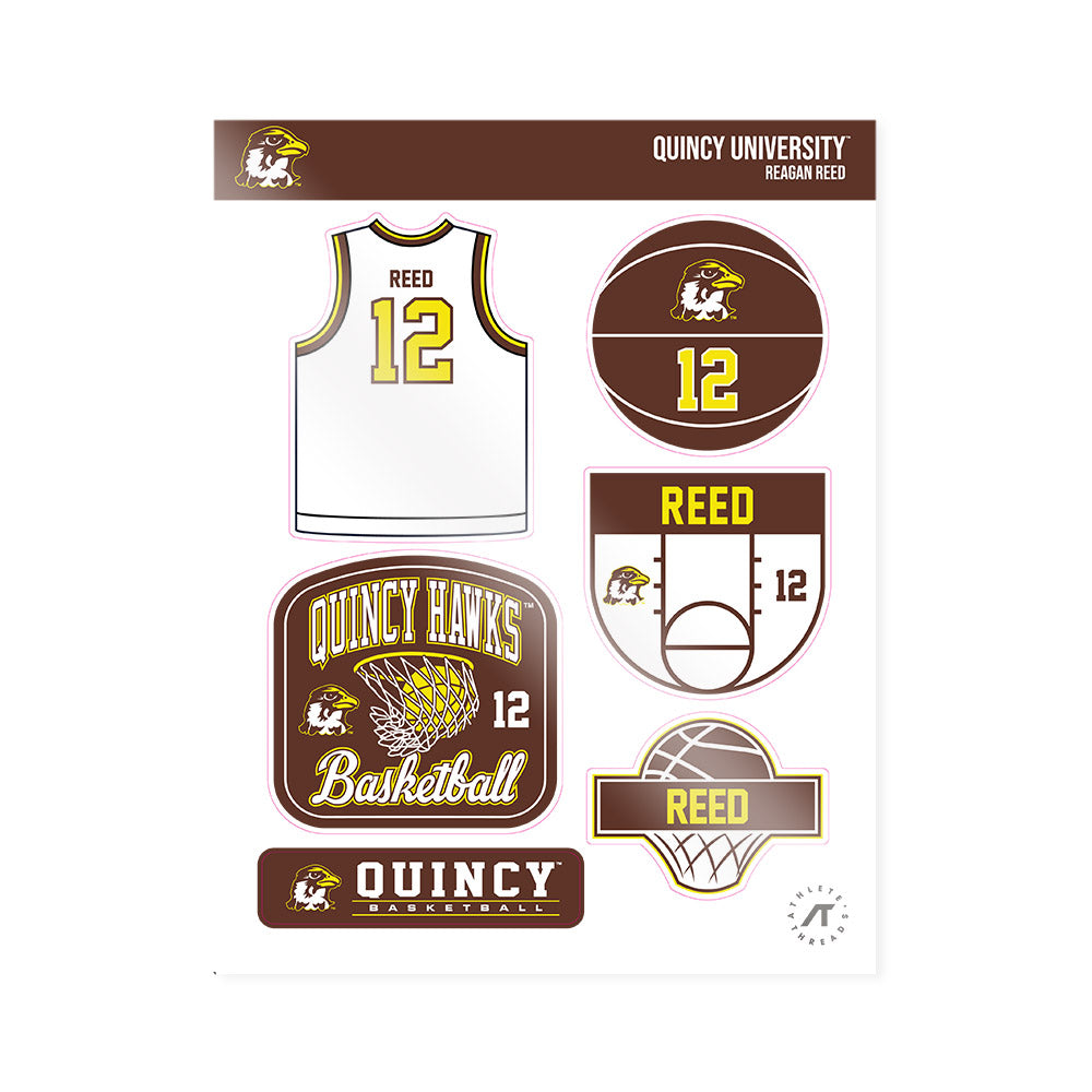 Quincy - NCAA Women's Basketball : Reagan Reed - Sticker Sheet-0
