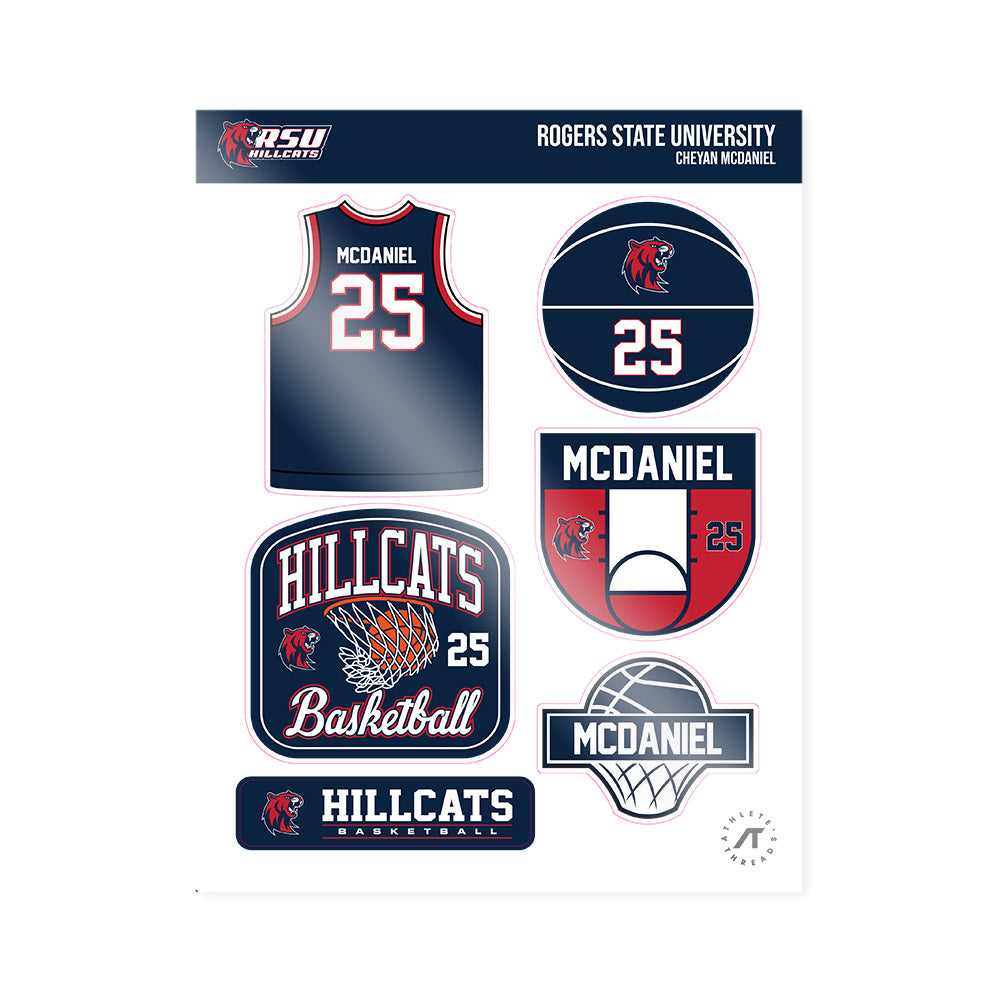 RSU - NCAA Women's Basketball : Cheyan McDaniel - Sticker Sheet-0