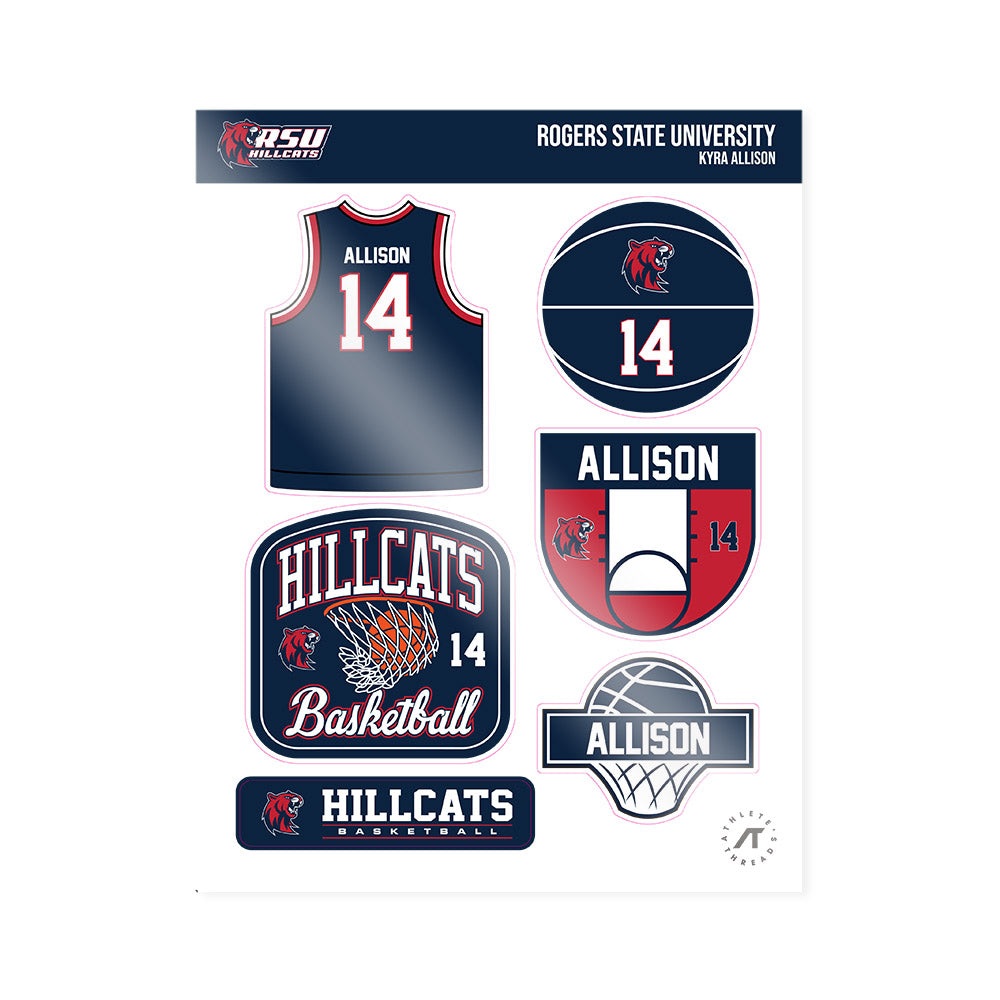 RSU - NCAA Women's Basketball : Kyra Allison - Sticker Sheet-0