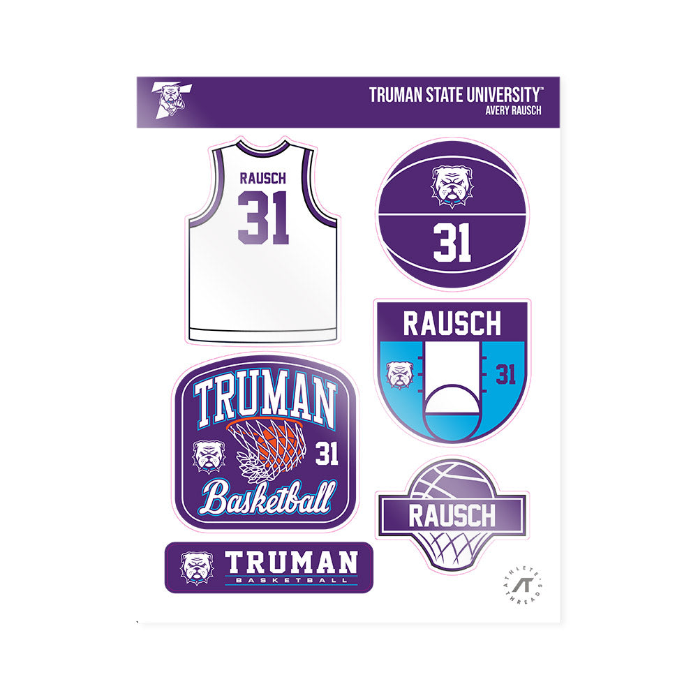 Truman - NCAA Women's Basketball : Avery Rausch - Sticker Sheet-0