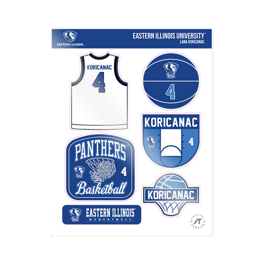 EIU - NCAA Women's Basketball : Lana Koricanac - Sticker Sheet-0