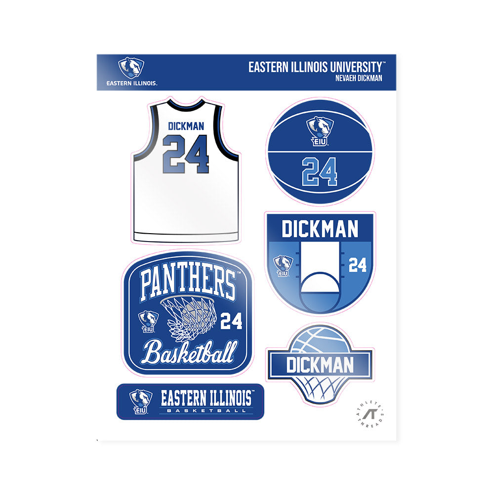 EIU - NCAA Women's Basketball : Nevaeh Dickman - Sticker Sheet-0