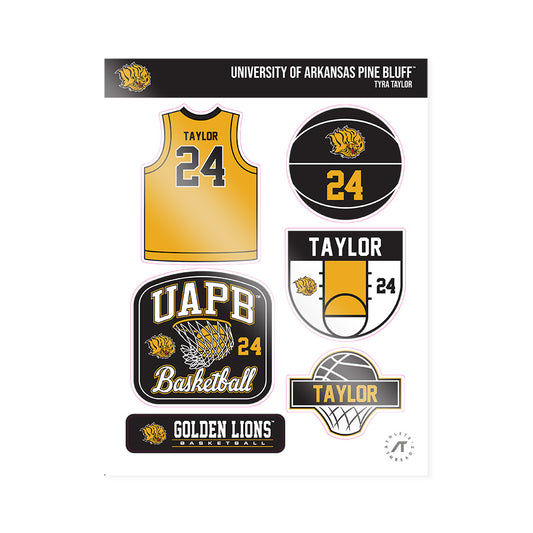 UAPB - NCAA Women's Basketball : Tyra Taylor - Sticker Sheet-0