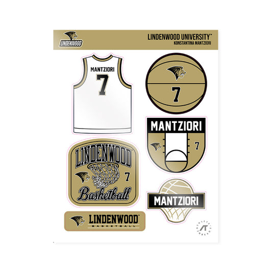 Lindenwood - NCAA Women's Basketball : Konstantina Mantziori - Sticker Sheet-0