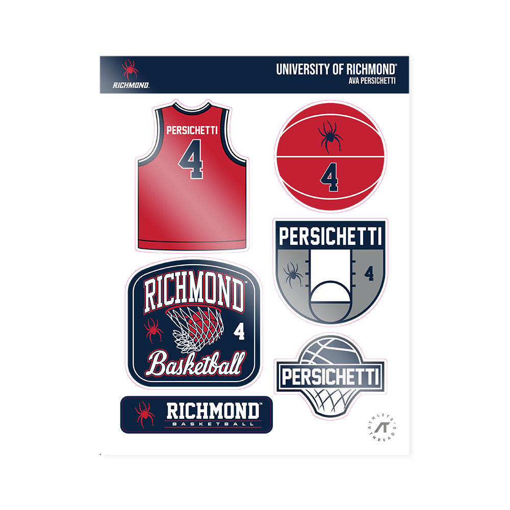 Richmond - NCAA Women's Basketball : Ava Persichetti - Sticker Sheet-0