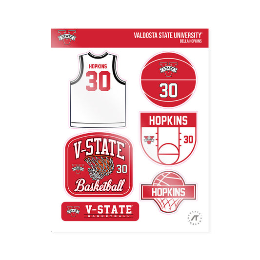 Valdosta State - NCAA Women's Basketball : Bella Hopkins - Sticker Sheet-0