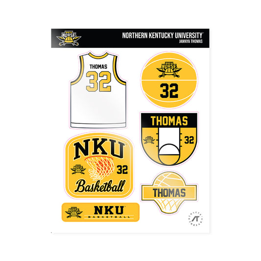 NKU - NCAA Women's Basketball : Jamaya Thomas - Sticker Sheet-0