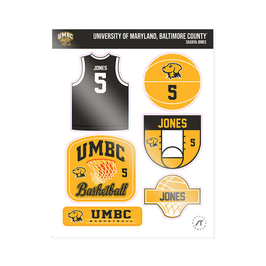 UMBC - NCAA Women's Basketball : Sadaya Jones - Sticker Sheet-0