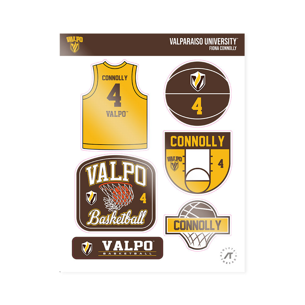Valpo - NCAA Women's Basketball : Fiona Connolly - Sticker Sheet-0