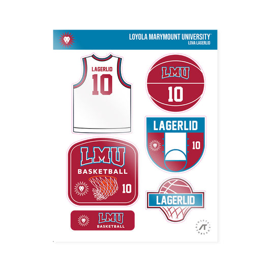 LMU - NCAA Women's Basketball : Lova Lagerlid - Sticker Sheet-0