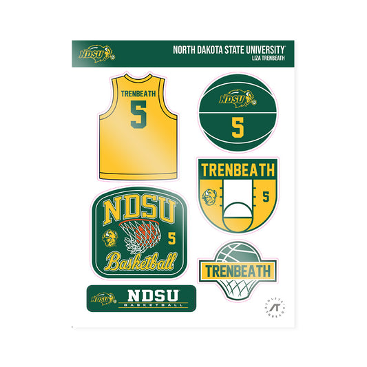 NDSU - NCAA Women's Basketball : Liza Trenbeath - Sticker Sheet-0