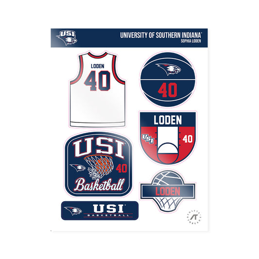 USI - NCAA Women's Basketball : Sophia Loden - Sticker Sheet-0
