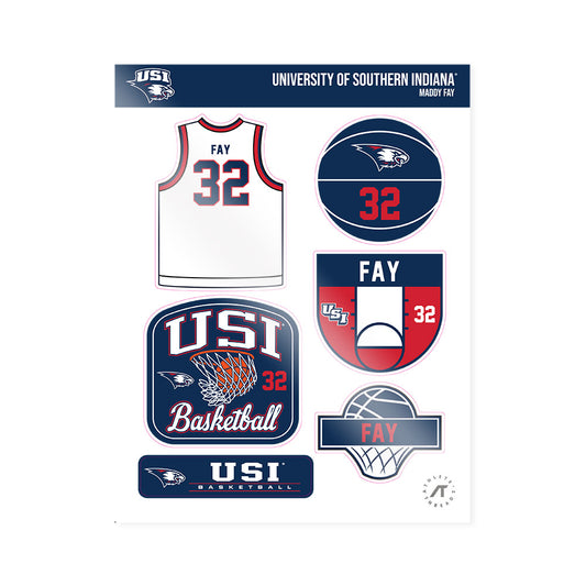 USI - NCAA Women's Basketball : Maddy Fay - Sticker Sheet-0