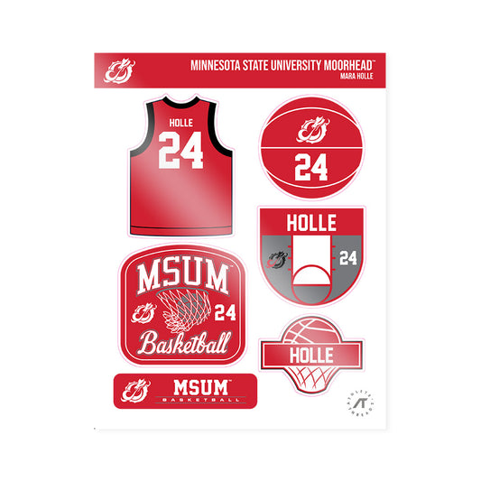 MSUM - NCAA Women's Basketball : Mara Holle - Sticker Sheet-0