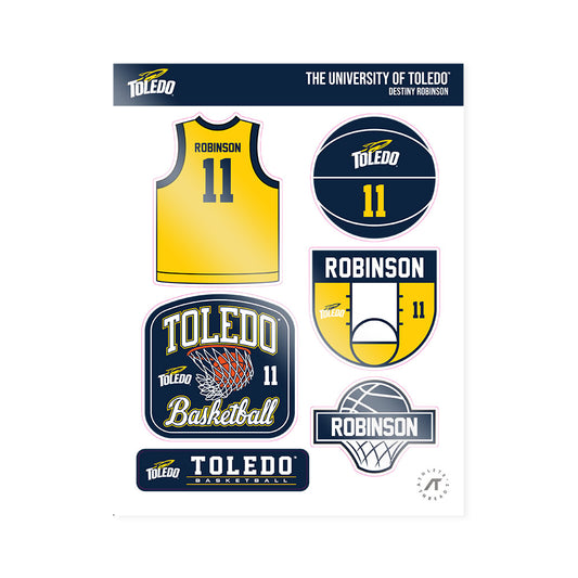 Toledo - NCAA Women's Basketball : Destiny Robinson - Sticker Sheet-0
