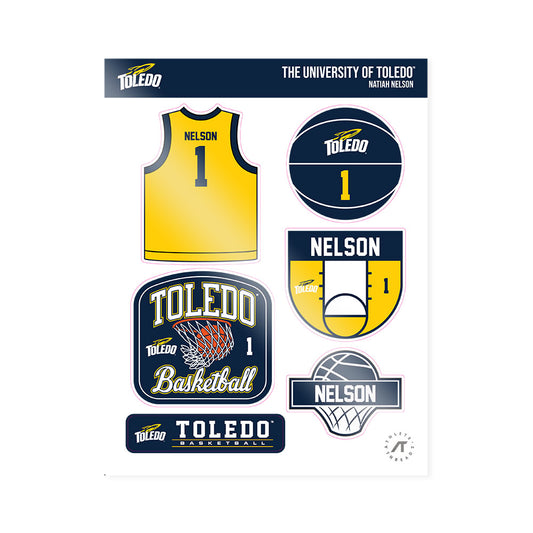 Toledo - NCAA Women's Basketball : Natiah Nelson - Sticker Sheet-0