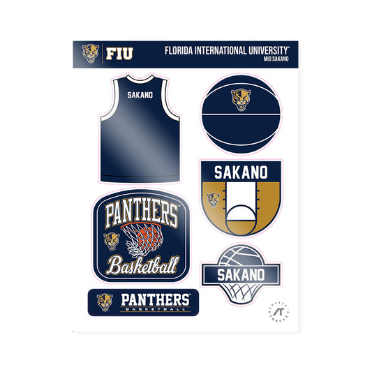 FIU - NCAA Women's Basketball : Mio Sakano - Sticker Sheet-0