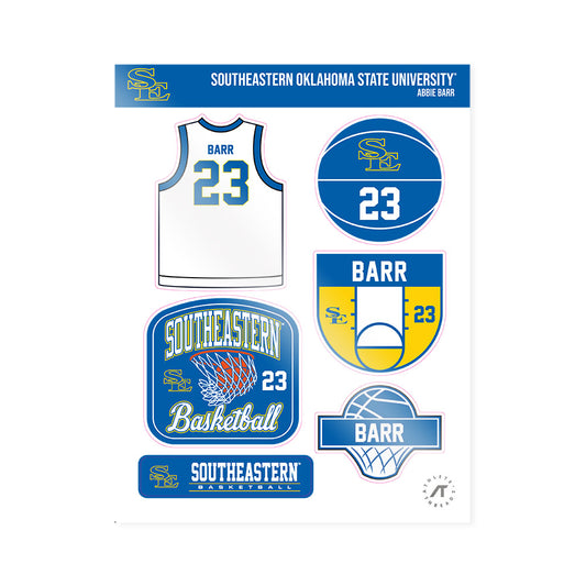 Southeastern - NCAA Women's Basketball : Abbie Barr - Sticker Sheet-0