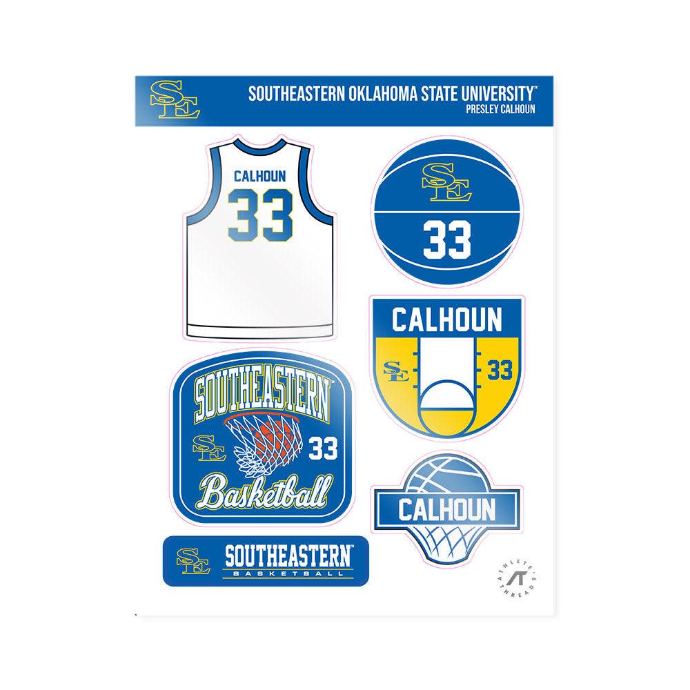 Southeastern - NCAA Women's Basketball : Presley Calhoun - Sticker Sheet-0