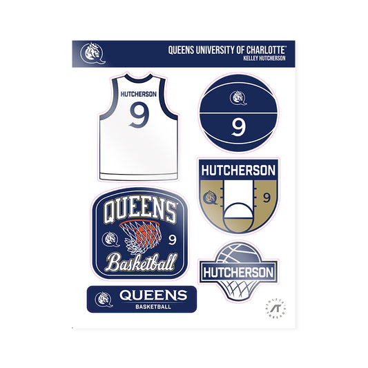 Queens - NCAA Women's Basketball : Kelley Hutcherson - Sticker Sheet-0