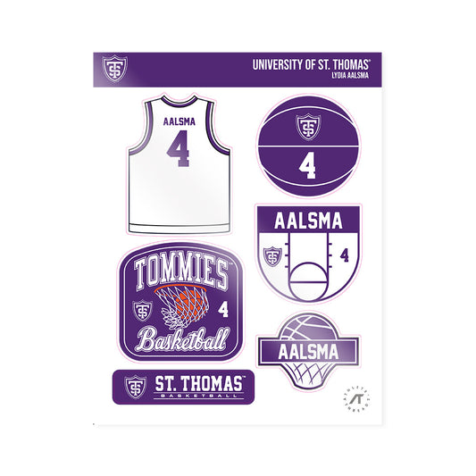 UST - NCAA Women's Basketball : Lydia Aalsma - Sticker Sheet-0