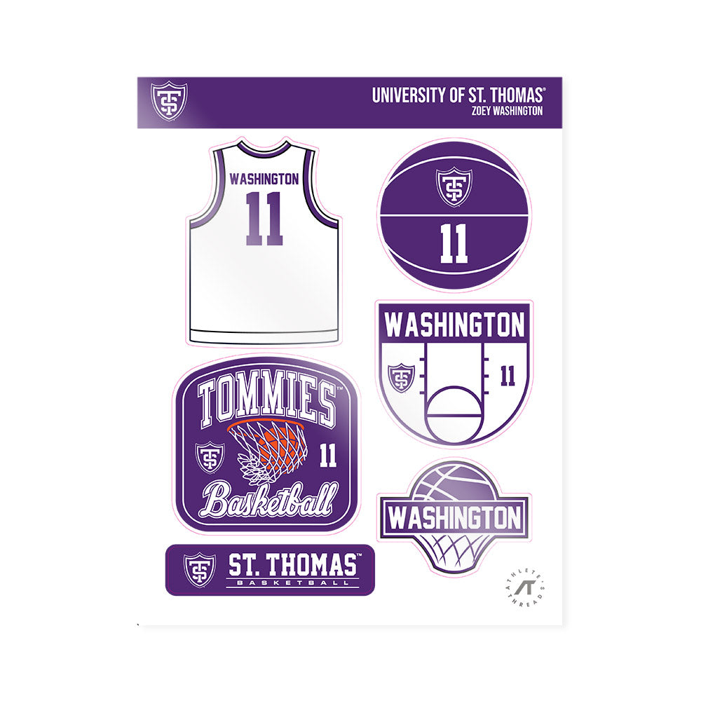 UST - NCAA Women's Basketball : Zoey Washington - Sticker Sheet-0