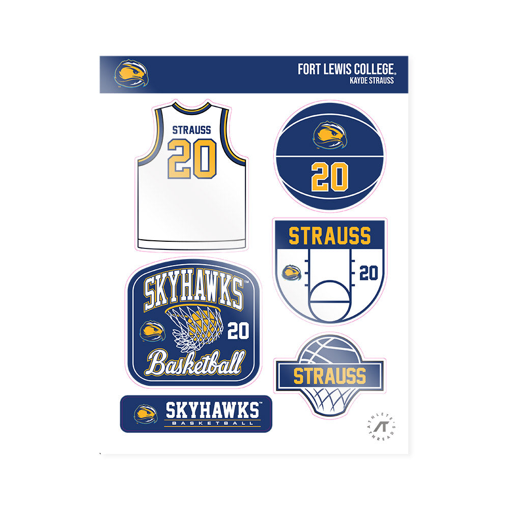 FLC - NCAA Women's Basketball : Kayde Strauss - Sticker Sheet-0