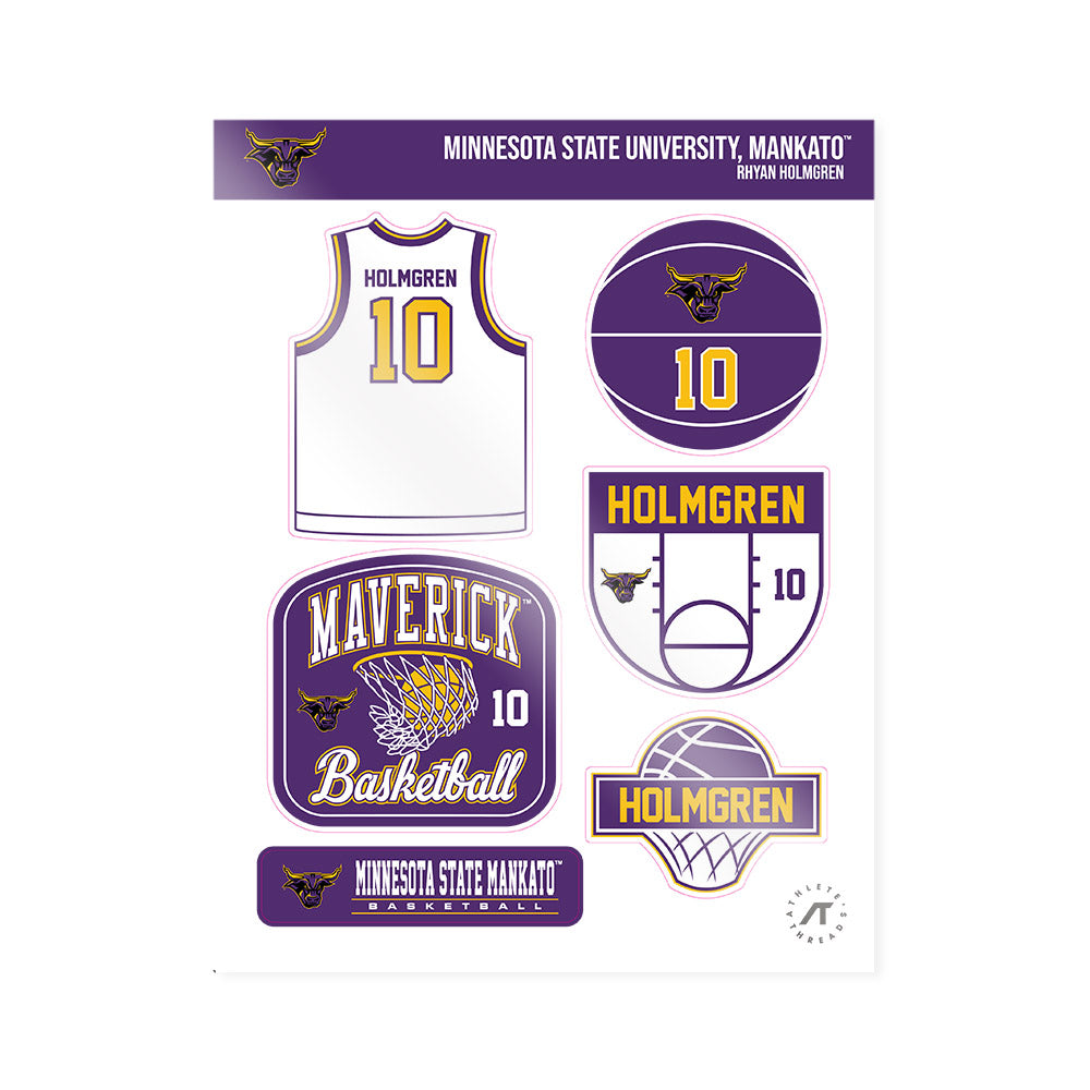 Minn. St. - NCAA Women's Basketball : Rhyan Holmgren - Sticker Sheet-0