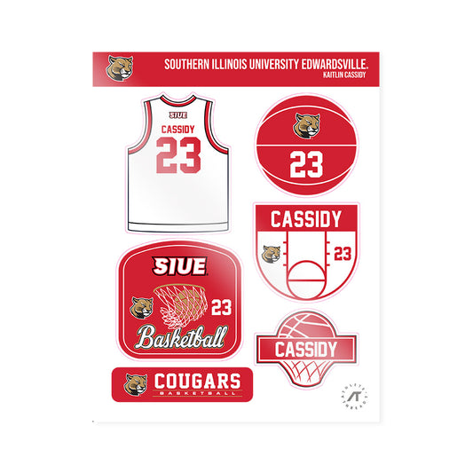 SIUE - NCAA Women's Basketball : Kaitlin Cassidy - Sticker Sheet-0