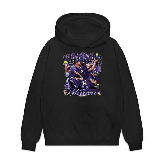Northwestern - NCAA Softball : Kansas Robinson - Collage Premium Hooded Sweatshirt-0