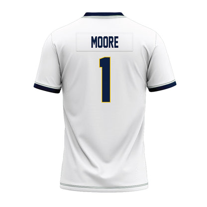 Michigan - NCAA Football : Rod Moore - White Premium Football Jersey-1