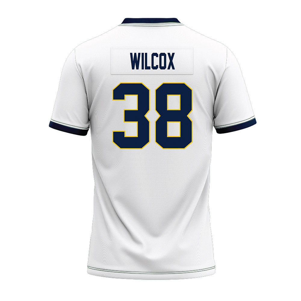 Michigan - NCAA Football : Bryce Wilcox - White Premium Football Jersey-1