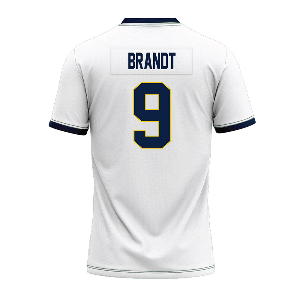 Michigan - NCAA Football : Cameron Brandt - White Premium Football Jersey-1