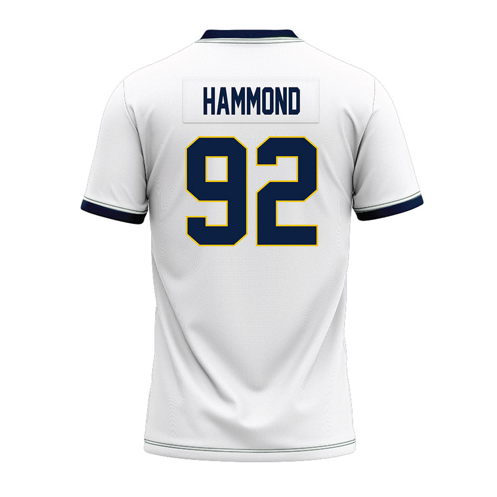 Michigan - NCAA Football : Ted Hammond - White Premium Football Jersey-1