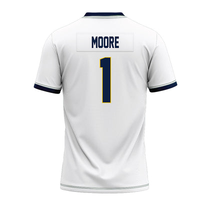 Michigan - NCAA Football : Rod Moore - White Premium Football Jersey-1