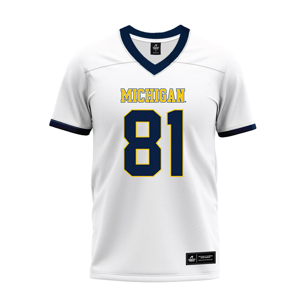 Michigan - NCAA Football : Jamar Browder - White Premium Football Jersey-0
