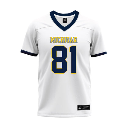 Michigan - NCAA Football : Jamar Browder - White Premium Football Jersey-0