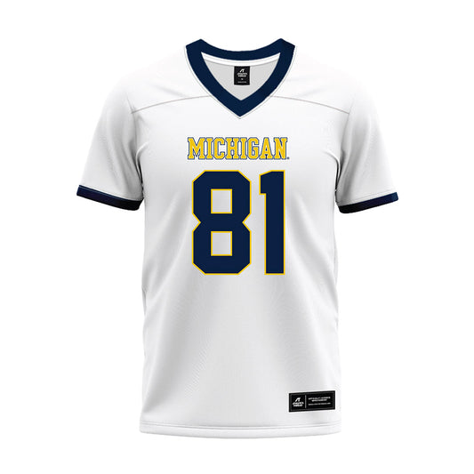 Michigan - NCAA Football : Jamar Browder - White Premium Football Jersey-0