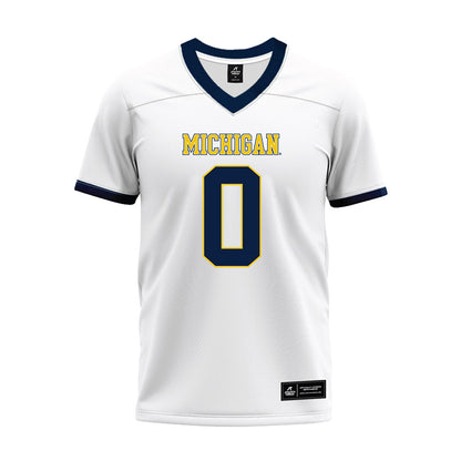 Michigan - NCAA Football : Jyaire Hill - White Premium Football Jersey-0