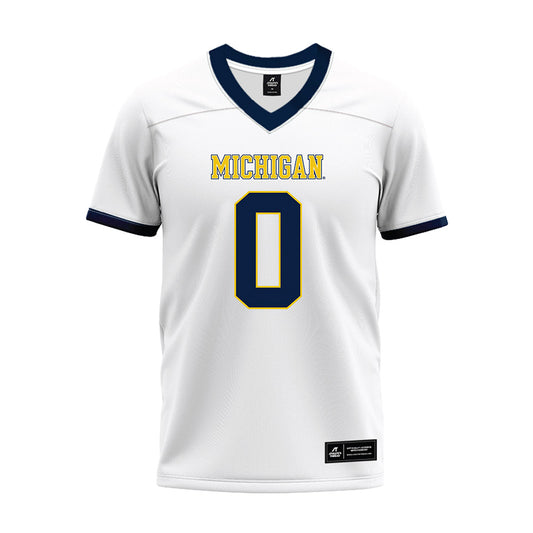 Michigan - NCAA Football : Jyaire Hill - White Premium Football Jersey-0