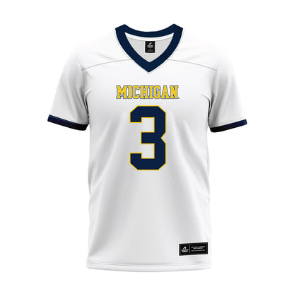 Michigan - NCAA Football : Andrew Marsh - White Premium Football Jersey-0