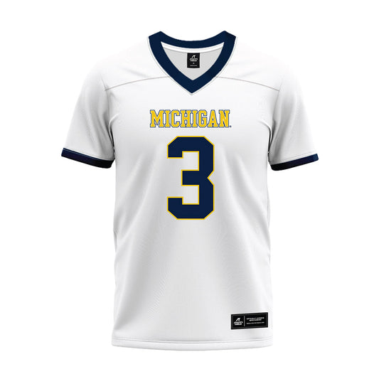 Michigan - NCAA Football : Andrew Marsh - White Premium Football Jersey-0