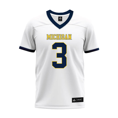 Michigan - NCAA Football : Andrew Marsh - White Premium Football Jersey-0