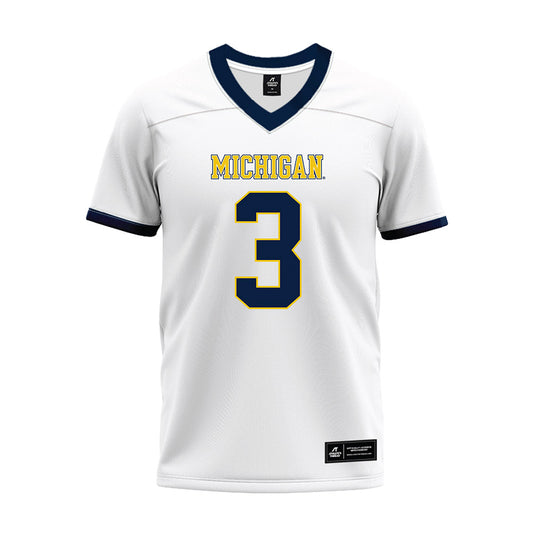 Michigan - NCAA Football : Andrew Marsh - White Premium Football Jersey-0